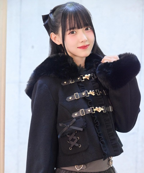 ハートバックルショートコート（その他アウター）｜ROJITA（ロジータ