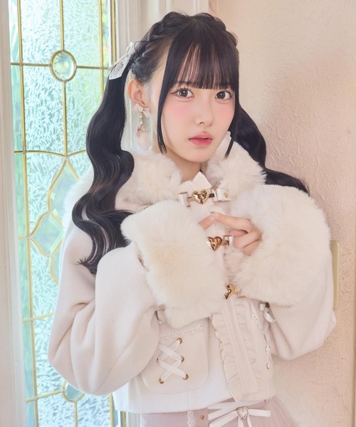 ハートバックルショートコート（その他アウター）｜ROJITA（ロジータ