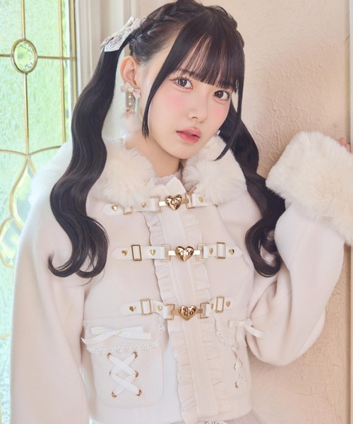 ハートバックルショートコート（その他アウター）｜ROJITA（ロジータ