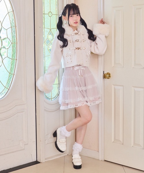 ハートバックルショートコート（その他アウター）｜ROJITA（ロジータ