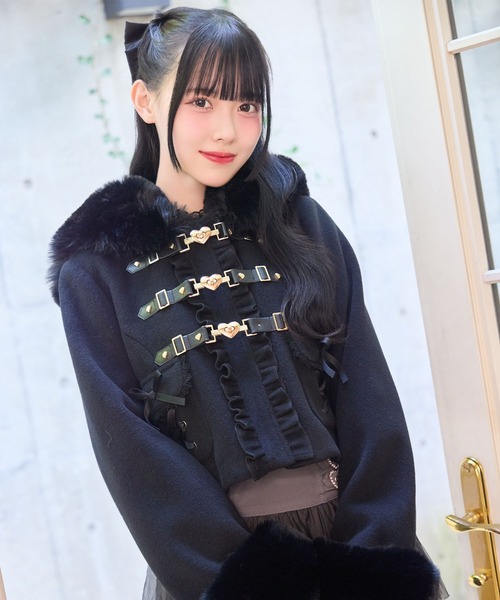 ハートバックルショートコート（その他アウター）｜ROJITA（ロジータ