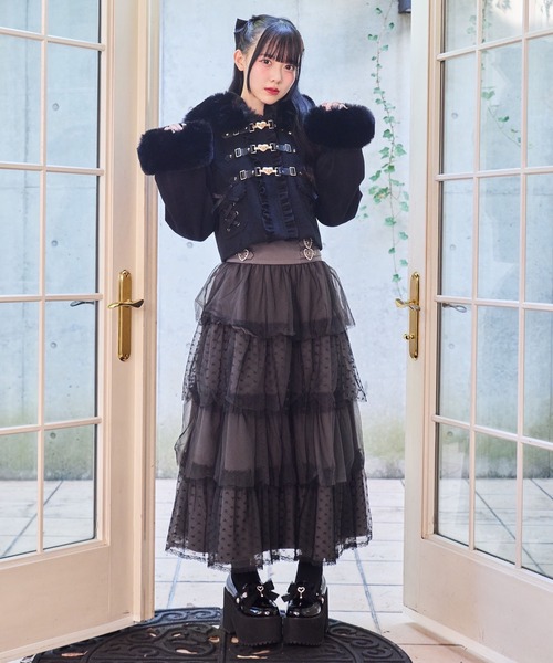 ROJITA（ロジータ）の「【セットアップ対応】ハートバックルショートコート（その他アウター・レディース・ブラック/ホワイト/ピンク・FREE）」の13枚目の写真