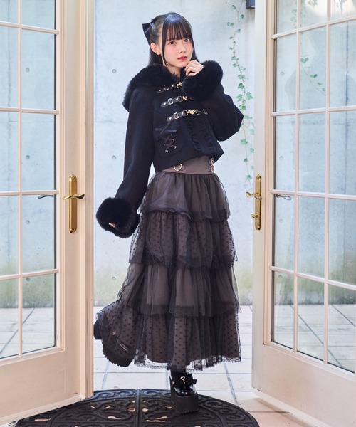 ROJITA（ロジータ）の「【セットアップ対応】ハートバックルショートコート（その他アウター・レディース・ブラック/ホワイト/ピンク・FREE）」の14枚目の写真