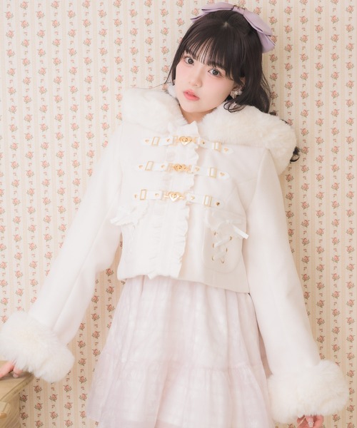 ROJITA（ロジータ）の「【セットアップ対応】ハートバックルショートコート（その他アウター・レディース・ブラック/ホワイト/ピンク・FREE）」の17枚目の写真