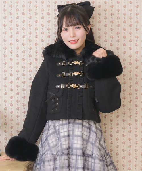 ROJITA（ロジータ）の「【セットアップ対応】ハートバックルショートコート（その他アウター・レディース・ブラック/ホワイト/ピンク・FREE）」の19枚目の写真