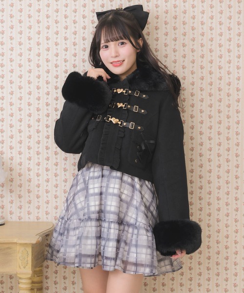 ハートバックルショートコート（その他アウター）｜ROJITA（ロジータ