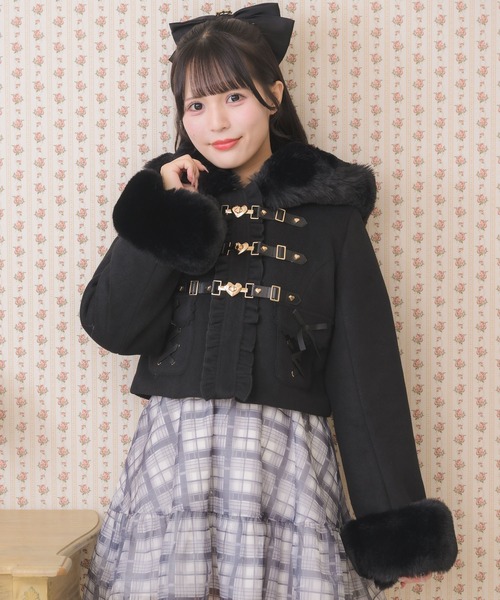 ハートバックルショートコート（その他アウター）｜ROJITA（ロジータ