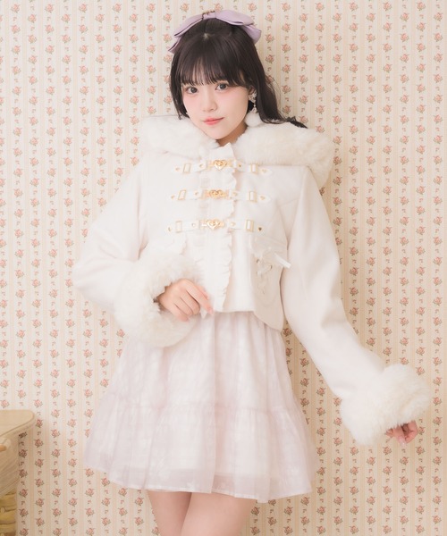 ハートバックルショートコート セール】ハートバックルショートコート（その他アウター）｜ROJITA