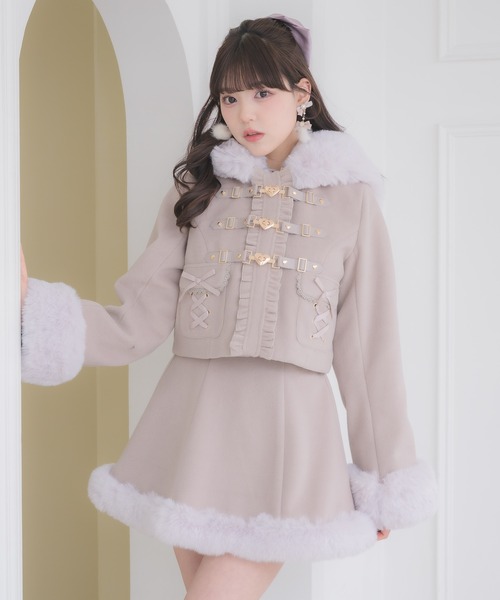 セール】【セットアップ対応】ハートバックルショートコート（その他