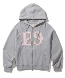 ◇ILLIGO◇ロゴ パッチ ジップアップ パーカー LOGO PATCH HOODIE ZIP-UP