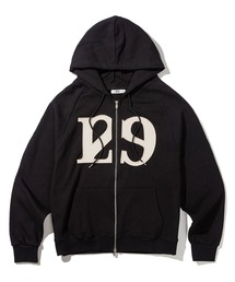 ◇ILLIGO◇ロゴ パッチ ジップアップ パーカー LOGO PATCH HOODIE ZIP-UP