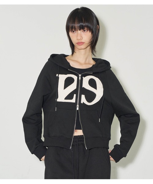 Ada.(エイダ)の「◇ILLIGO◇ロゴ パッチ ジップアップ パーカー LOGO PATCH HOODIE ZIP-UP(パーカー・レディース・ブラック/クリーム/ライトグレー・L/S/M)」の20枚目の写真