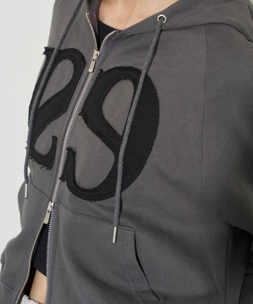 セール】【ILLIGO】ロゴ パッチ ジップアップ パーカー LOGO PATCH