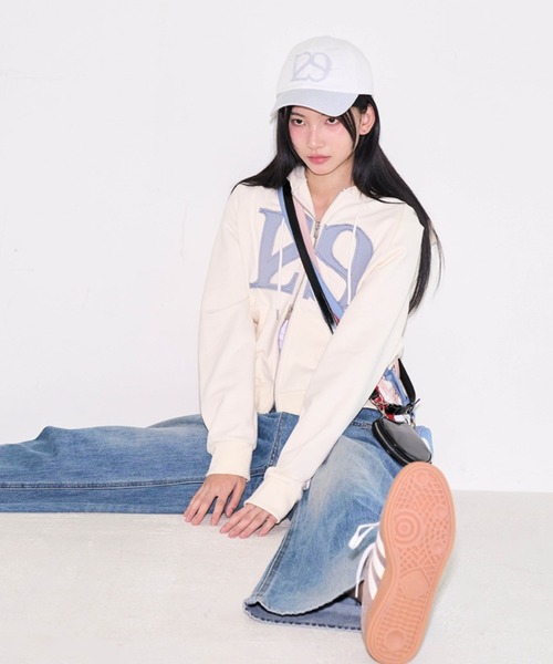 セール】◇ILLIGO◇ロゴ パッチ ジップアップ パーカー LOGO PATCH