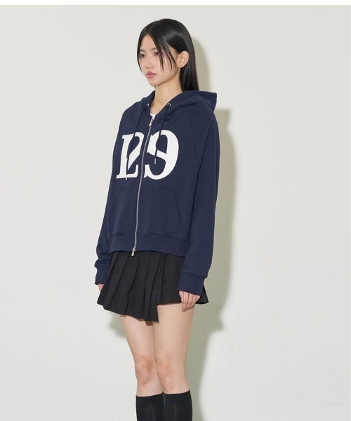 セール】【ILLIGO】ロゴ パッチ ジップアップ パーカー LOGO PATCH