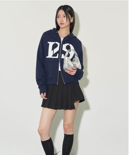 セール】【ILLIGO】ロゴ パッチ ジップアップ パーカー LOGO PATCH