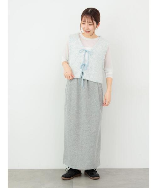 Te chichi TERRASSE（テチチテラス）の「長袖シアートップス《2025autumn catalog item》（Tシャツ/カットソー・レディース・オフホワイト/グレー/ブラック・F）」の4枚目の写真