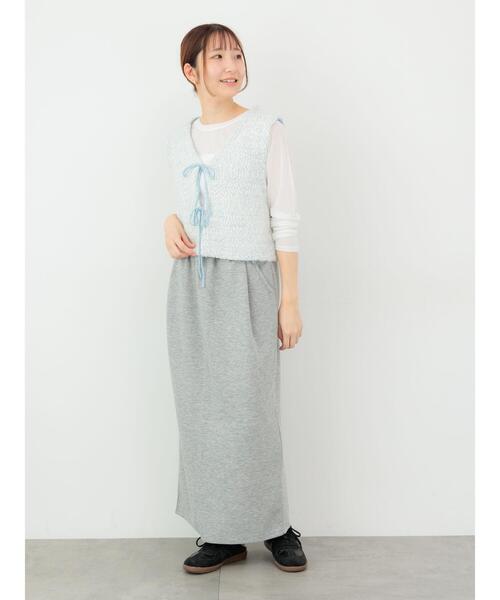 Te chichi TERRASSE（テチチテラス）の「長袖シアートップス《2025autumn catalog item》（Tシャツ/カットソー・レディース・オフホワイト/グレー/ブラック・F）」の5枚目の写真