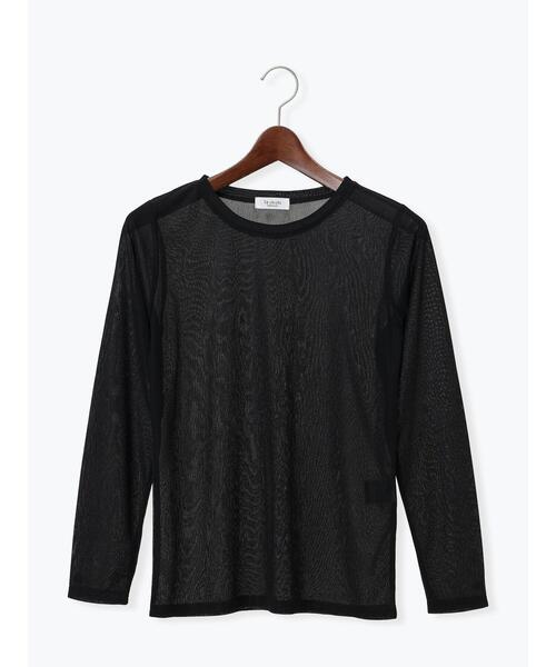 Te chichi TERRASSE（テチチテラス）の「長袖シアートップス《2025autumn catalog item》（Tシャツ/カットソー・レディース・オフホワイト/グレー/ブラック・F）」の14枚目の写真