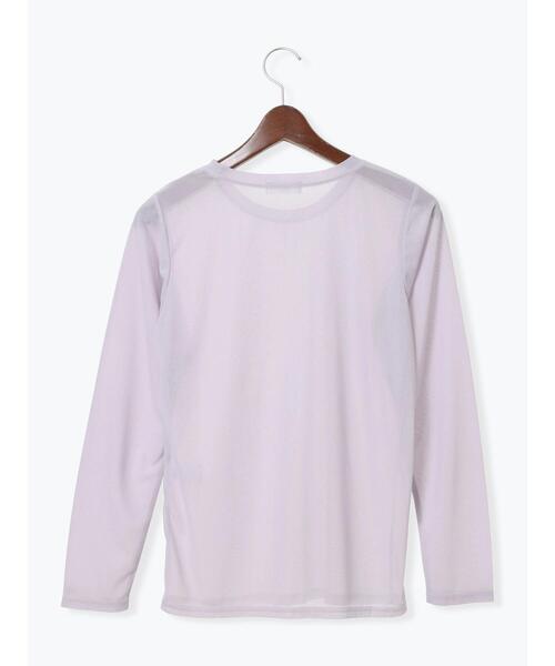 Te chichi TERRASSE（テチチテラス）の「長袖シアートップス《2025autumn catalog item》（Tシャツ/カットソー・レディース・オフホワイト/グレー/ブラック・F）」の16枚目の写真