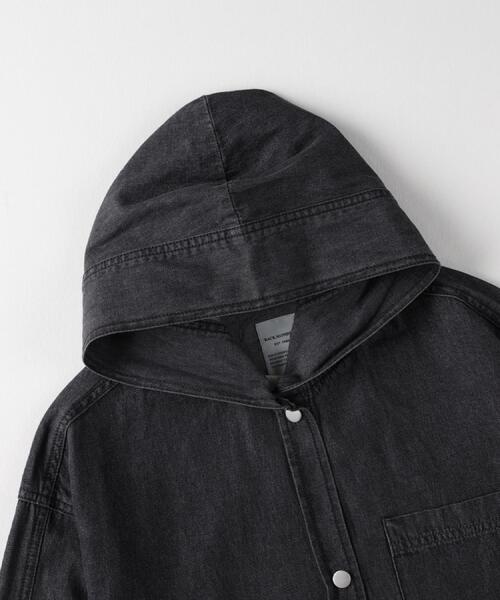 BACK NUMBER(バックナンバー)の「BACK NUMBER(バックナンバー)【レディース】デニムフードシャツ(シャツ/ブラウス・レディース・ブラック/グレー・M/L)」の19枚目の写真
