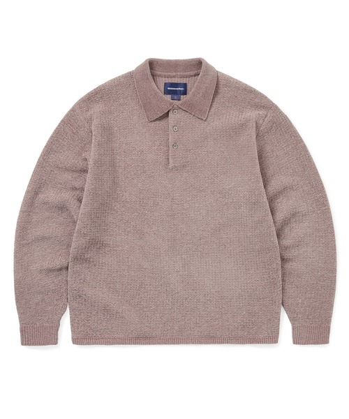 thisisneverthat(ディスイズネバーザット)の「Velvet Knit Polo(ニット/セーター・メンズ・グリーン/ピンク系その他/ブラウン/チャコール・M/L/XL/S)」の4枚目の写真