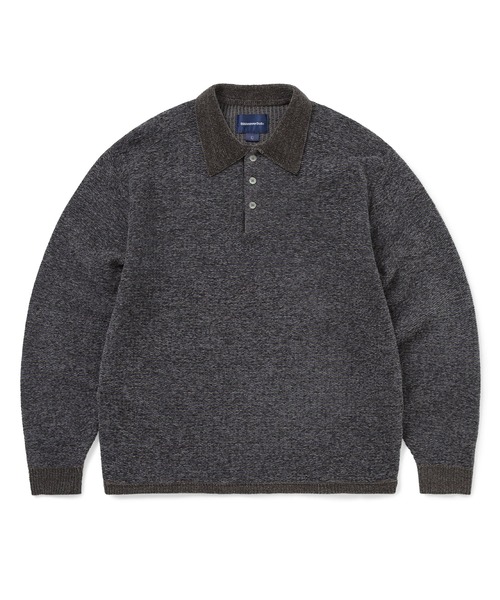 thisisneverthat(ディスイズネバーザット)の「Velvet Knit Polo(ニット/セーター・メンズ・グリーン/ピンク系その他/ブラウン/チャコール・M/L/XL/S)」の2枚目の写真