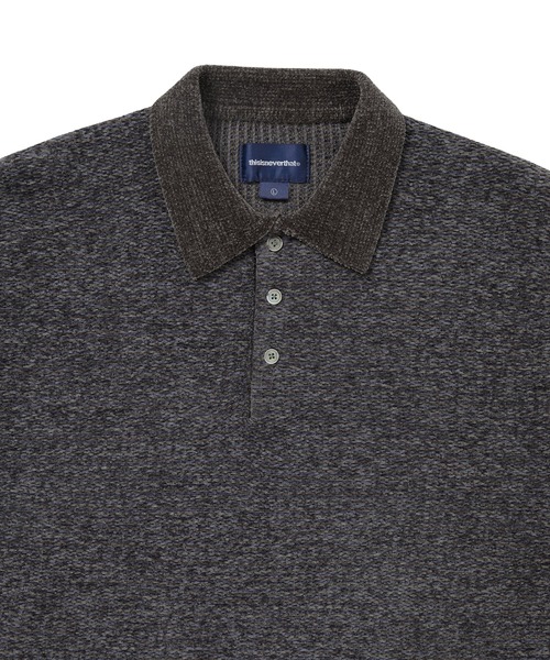 thisisneverthat(ディスイズネバーザット)の「Velvet Knit Polo(ニット/セーター・メンズ・グリーン/ピンク系その他/ブラウン/チャコール・M/L/XL/S)」の5枚目の写真