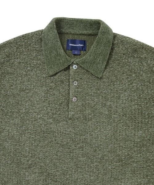 thisisneverthat(ディスイズネバーザット)の「Velvet Knit Polo(ニット/セーター・メンズ・グリーン/ピンク系その他/ブラウン/チャコール・M/L/XL/S)」の9枚目の写真