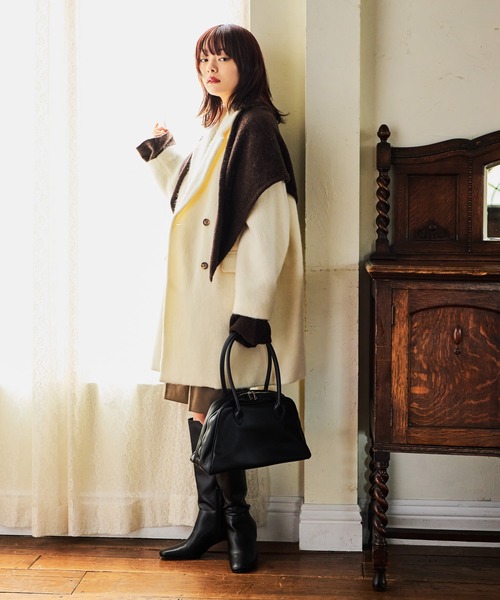 mysty woman（ミスティウーマン）の「シグネチャーボストンBAG 601608（トートバッグ・レディース・ブラック/ダークブラウン・FREE）」の22枚目の写真