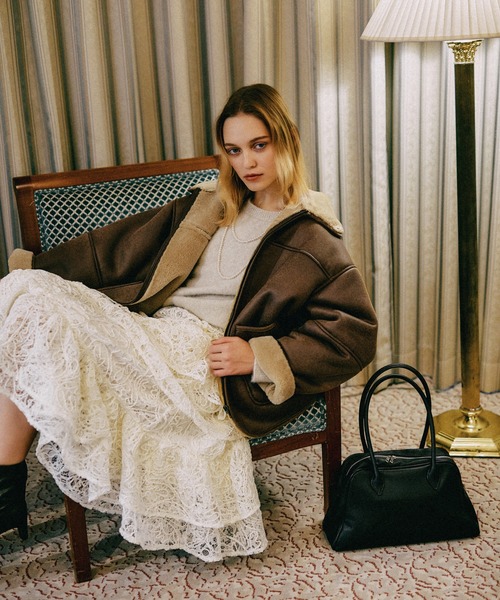 mysty woman（ミスティウーマン）の「シグネチャーボストンBAG 601608（トートバッグ・レディース・ブラック/ダークブラウン・FREE）」の21枚目の写真