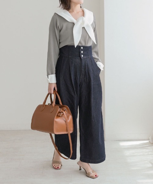 DONOBAN（ドノバン）の「セーラーカラーニット（ニット/セーター・レディース・ブラック/グレー・ONE）」の10枚目の写真