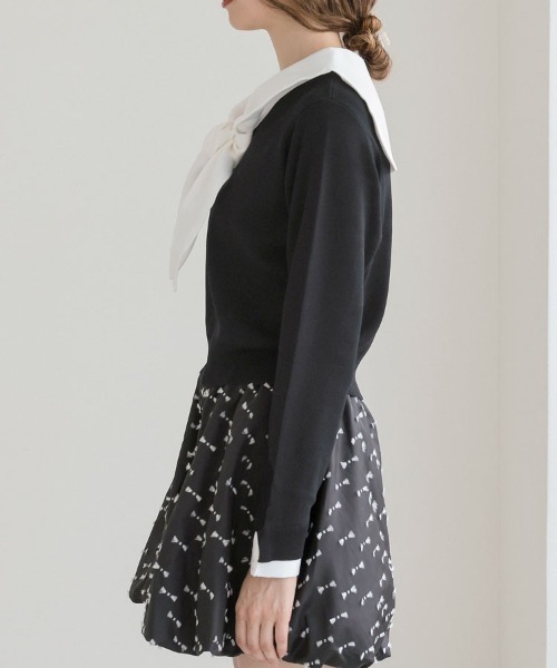 DONOBAN（ドノバン）の「セーラーカラーニット（ニット/セーター・レディース・ブラック/グレー・ONE）」の14枚目の写真