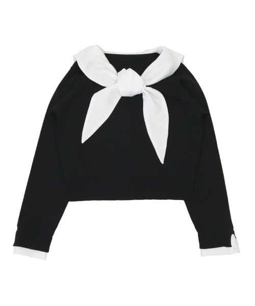 DONOBAN（ドノバン）の「セーラーカラーニット（ニット/セーター・レディース・ブラック/グレー・ONE）」の21枚目の写真