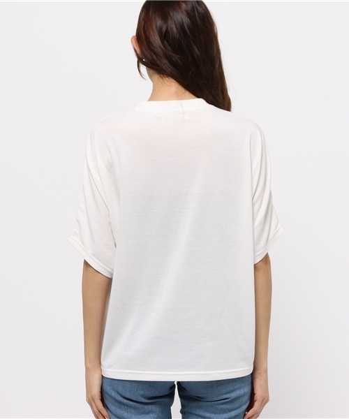 OUTLET（アウトレット）の「【Discoat Parisien】BIGドルマンポケ付P/O（Tシャツ/カットソー・レディース・オフホワイト/杢グレー/ブラック・LARGE/MEDIUM）」の10枚目の写真