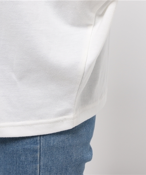 OUTLET（アウトレット）の「【Discoat Parisien】BIGドルマンポケ付P/O（Tシャツ/カットソー・レディース・オフホワイト/杢グレー/ブラック・LARGE/MEDIUM）」の5枚目の写真
