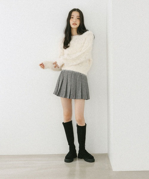 Heather（ヘザー）の「ベルト付きアソートプリーツミニスカート　608009（スカート・レディース・ブラック系その他/グレー/ブラック/ベージュ/グレー系/アイボリー/ベージュ系その他・S/M）」の19枚目の写真