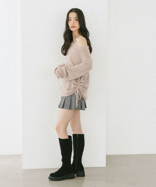 Heather（ヘザー）の「ベルト付きアソートプリーツミニスカート　608009（スカート・レディース・ブラック系その他/グレー/ブラック/ベージュ/グレー系/アイボリー/ベージュ系その他・S/M）」の16枚目の写真