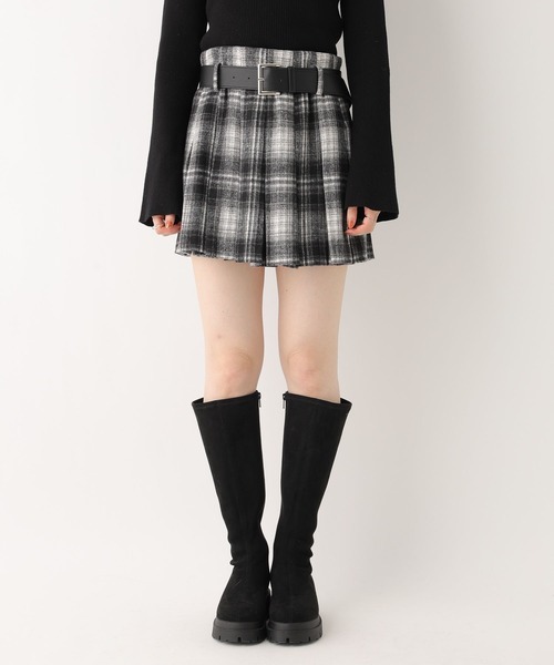 Heather（ヘザー）の「ベルト付きアソートプリーツミニスカート　608009（スカート・レディース・ブラック系その他/グレー/ブラック/ベージュ/グレー系/アイボリー/ベージュ系その他・S/M）」の11枚目の写真