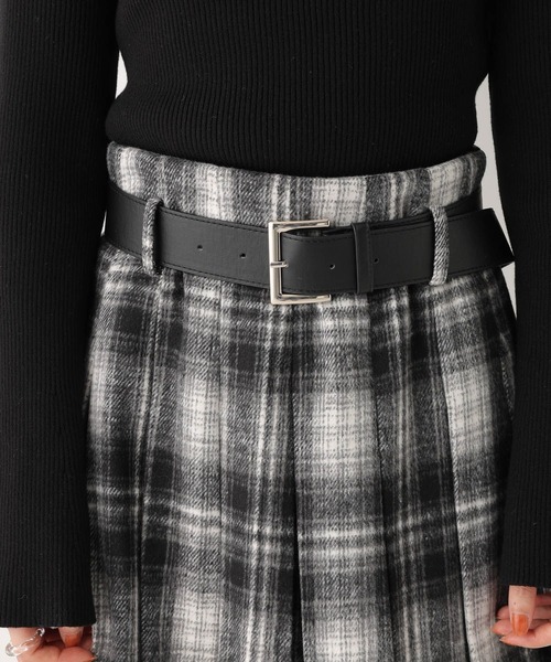 Heather（ヘザー）の「ベルト付きアソートプリーツミニスカート　608009（スカート・レディース・ブラック系その他/グレー/ブラック/ベージュ/グレー系/アイボリー/ベージュ系その他・S/M）」の8枚目の写真