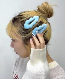 WEGO(ウィゴー)のWEGO/【2点セット】もこもこファーヘアピン(ヘアピン)