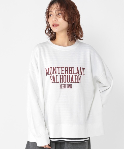 裏毛アソートロゴプルオーバー（スウェット）｜studio CLIP