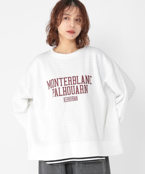 裏毛アソートロゴプルオーバー（スウェット）｜studio CLIP