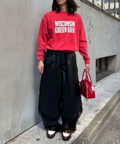 SOUNDSGOOOOD（サウンズグッド）の「【SOUNDS GOOOOD】フリンジレザーパンツ（その他パンツ・メンズ・ブラック・ONE SIZE）」の6枚目の写真