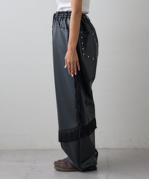 SOUNDSGOOOOD（サウンズグッド）の「【SOUNDS GOOOOD】フリンジレザーパンツ（その他パンツ・メンズ・ブラック・ONE SIZE）」の14枚目の写真