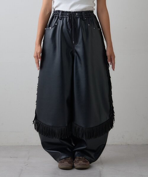 SOUNDSGOOOOD（サウンズグッド）の「【SOUNDS GOOOOD】フリンジレザーパンツ（その他パンツ・メンズ・ブラック・ONE SIZE）」の16枚目の写真