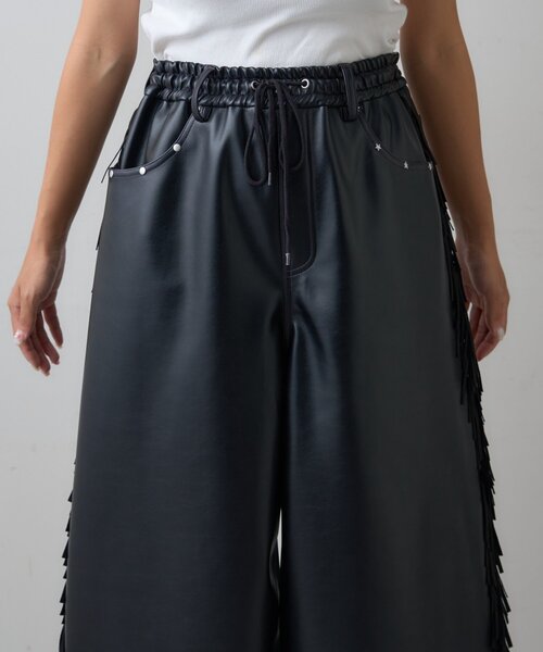 SOUNDSGOOOOD（サウンズグッド）の「【SOUNDS GOOOOD】フリンジレザーパンツ（その他パンツ・メンズ・ブラック・ONE SIZE）」の17枚目の写真