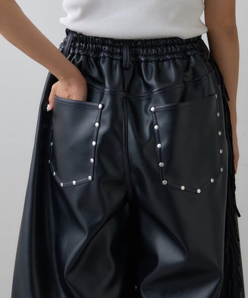 SOUNDSGOOOOD（サウンズグッド）の「【SOUNDS GOOOOD】フリンジレザーパンツ（その他パンツ・メンズ・ブラック・ONE SIZE）」の18枚目の写真