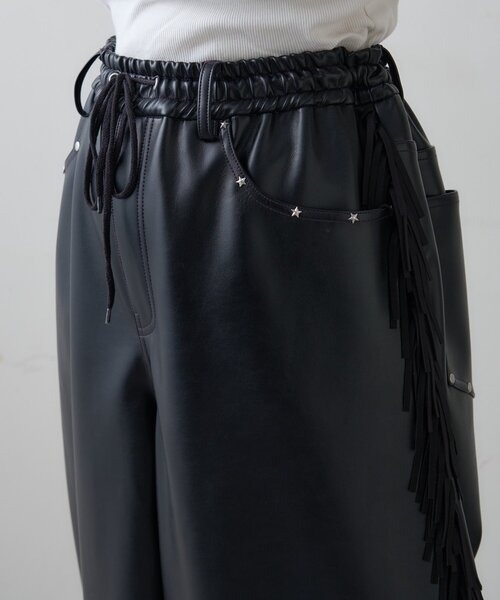 SOUNDSGOOOOD（サウンズグッド）の「【SOUNDS GOOOOD】フリンジレザーパンツ（その他パンツ・メンズ・ブラック・ONE SIZE）」の19枚目の写真