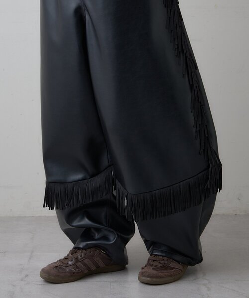 SOUNDSGOOOOD（サウンズグッド）の「【SOUNDS GOOOOD】フリンジレザーパンツ（その他パンツ・メンズ・ブラック・ONE SIZE）」の20枚目の写真